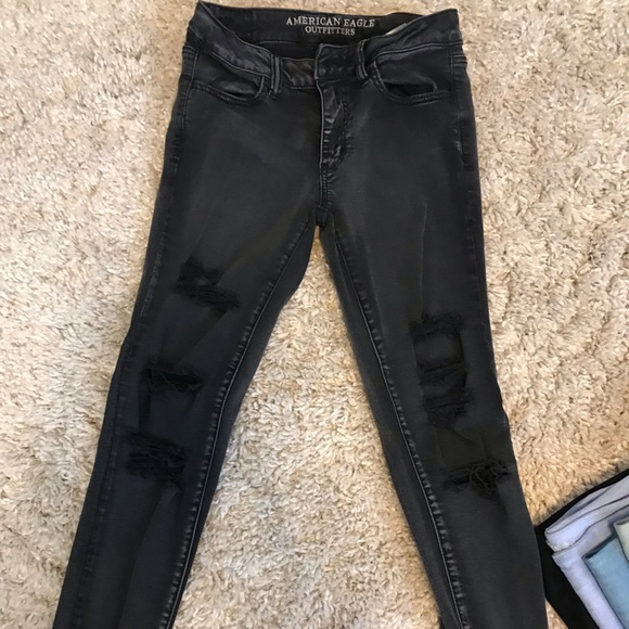 9 AE Jeans/ 3 AE jean shorts all size 4 or 4 long - Picture 2 of 8